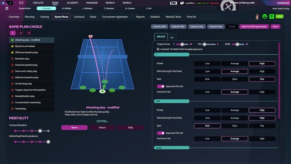 Скриншот 3 из Tennis Manager 2024
