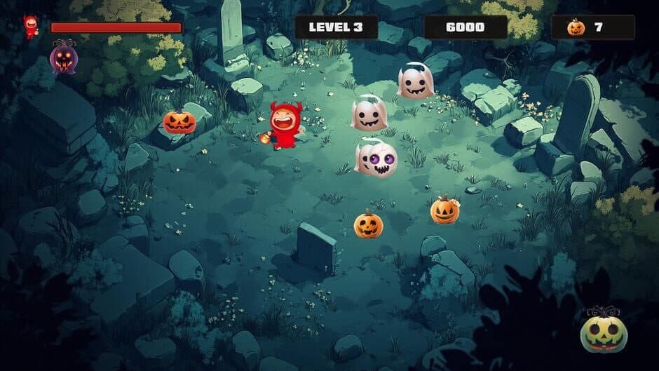 Скриншот 4 из Halloween Pumpkin Brawl