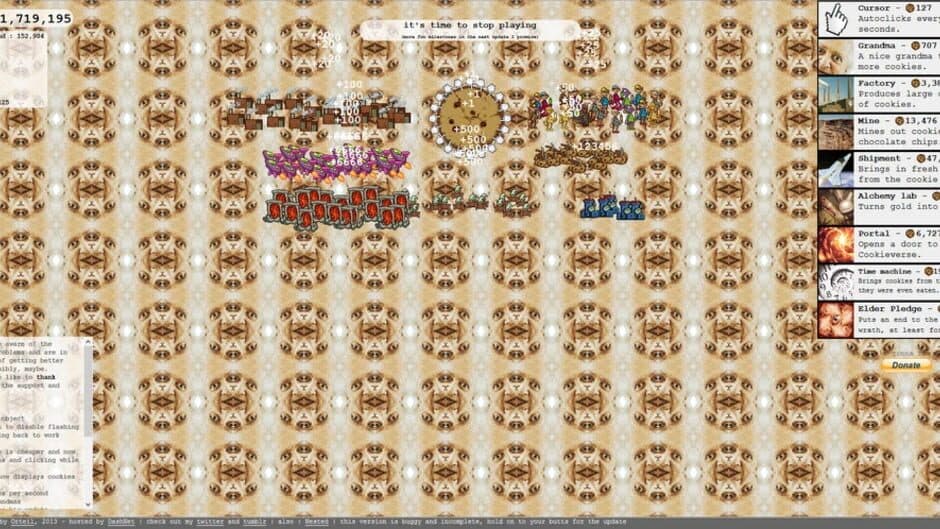 Скриншот 1 из Cookie Clicker classic
