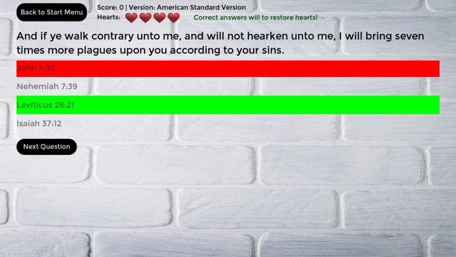 Скриншот 1 из Bible Verse Challenge