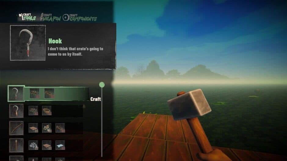 Скриншот 2 из Survival Float Simulator: Crocodile Waters Craft, Raft, Build