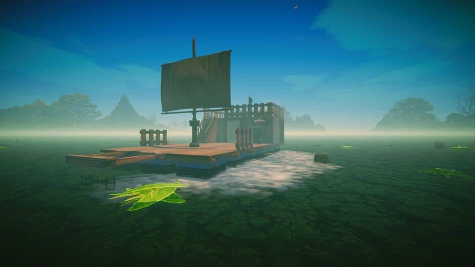 Скриншот 3 из Survival Float Simulator: Crocodile Waters Craft, Raft, Build