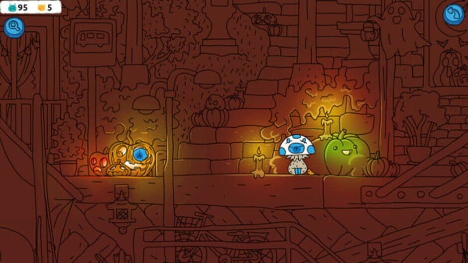 Скриншот 1 из Hidden Capybaras with Orange and Pumpkins: Spooky Halloween Edition