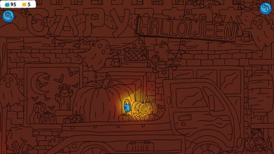 Скриншот 2 из Hidden Capybaras with Orange and Pumpkins: Spooky Halloween Edition
