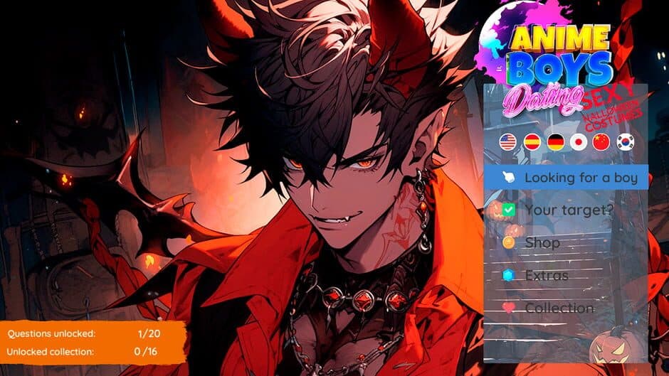 Скриншот 2 из Anime Boys Dating: Sexy Halloween Costumes