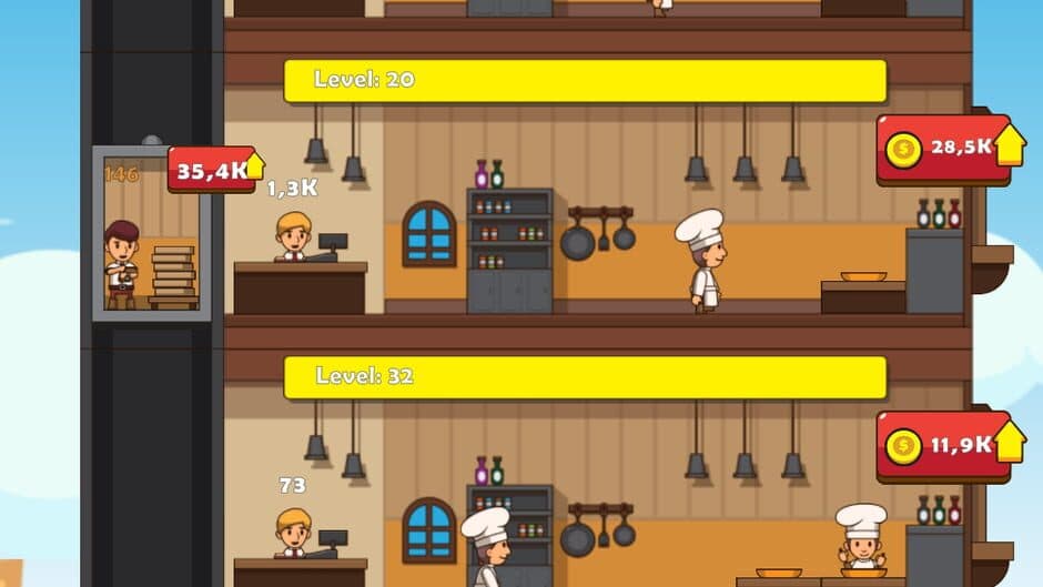 Скриншот 1 из Pizza Tower: Idle Tycoon