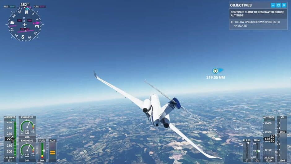 Скриншот 2 из Microsoft Flight Simulator: Deluxe 40th Anniversary Edition