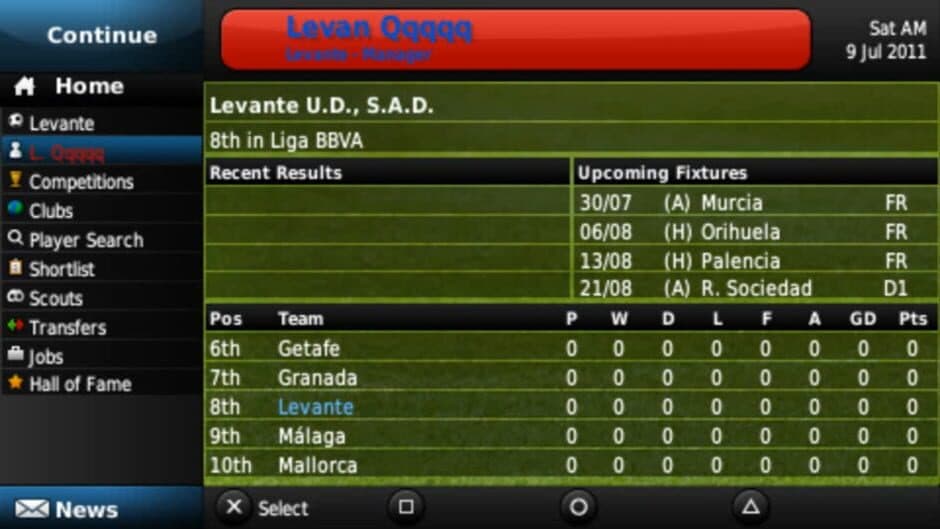 Скриншот 1 из Football Manager Handheld 2012