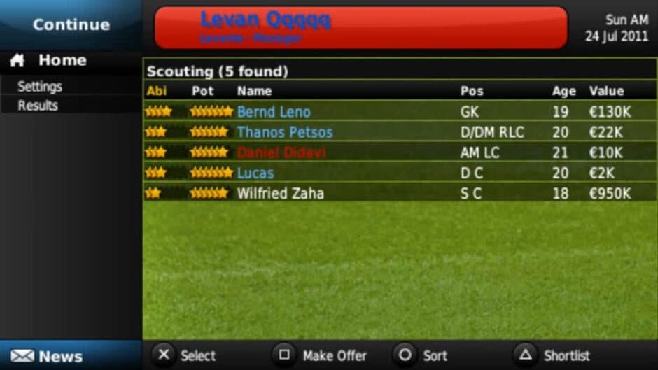Скриншот 2 из Football Manager Handheld 2012
