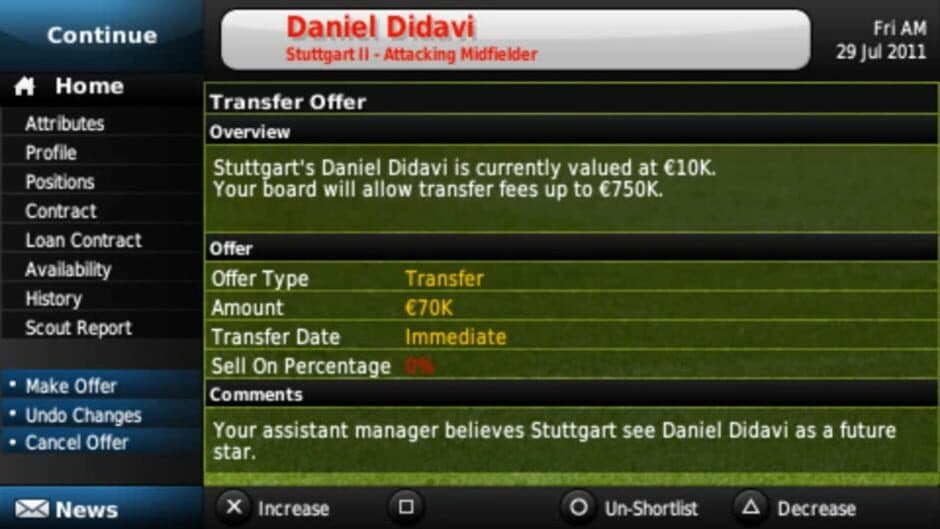 Скриншот 3 из Football Manager Handheld 2012