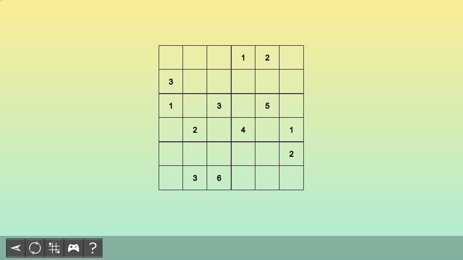 Скриншот 1 из My Sudoku: Classic 6x6 Easy 4