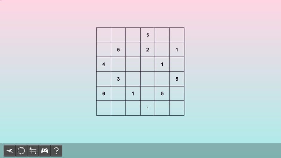 Скриншот 2 из My Sudoku: Classic 6x6 Medium 1