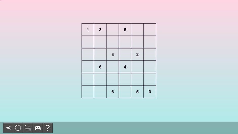 Скриншот 1 из My Sudoku: Classic 6x6 Medium 1