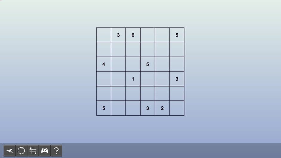 Скриншот 1 из My Sudoku: Classic 6x6 Medium 3