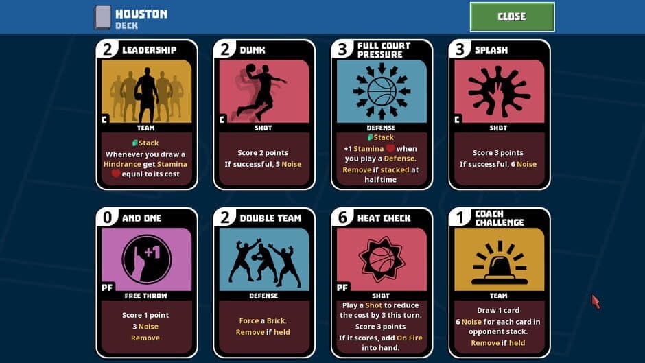 Скриншот 3 из Clutchtime: Basketball Deckbuilder