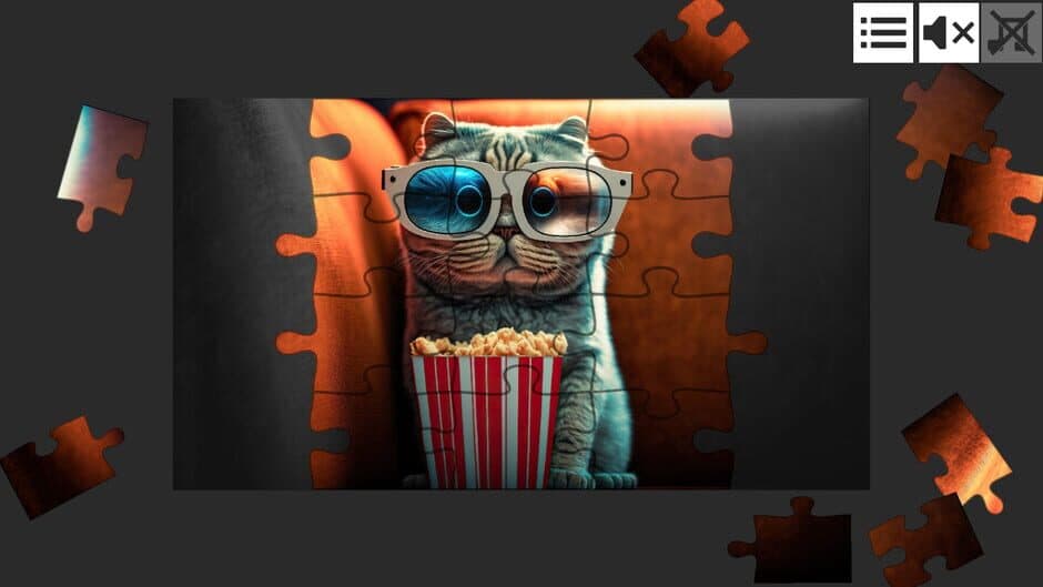 Скриншот 1 из Cat Jigsaw Puzzle Games