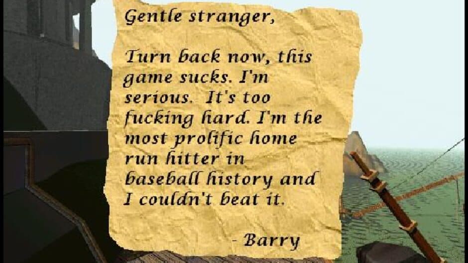 Скриншот 1 из Barry Bonds enter the world of Myst