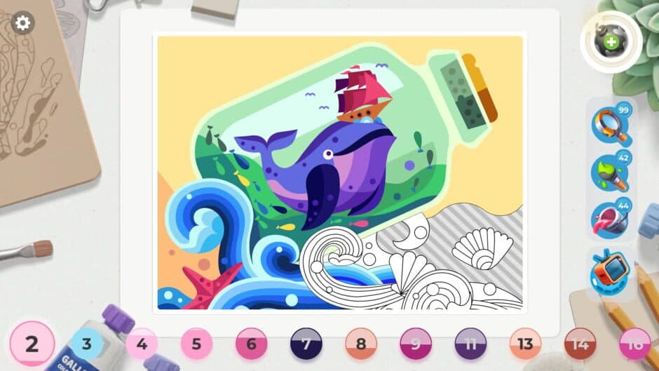 Скриншот 6 из Gallery: Coloring book & decor