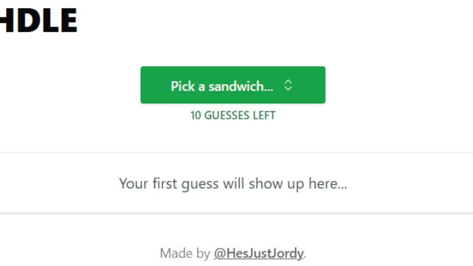 Скриншот 2 из Subway Sandwichdle