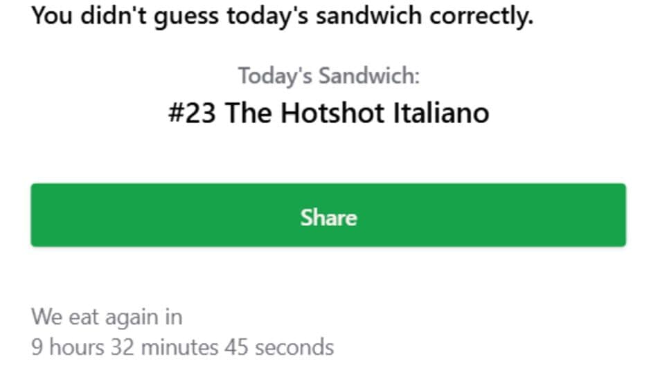 Скриншот 4 из Subway Sandwichdle
