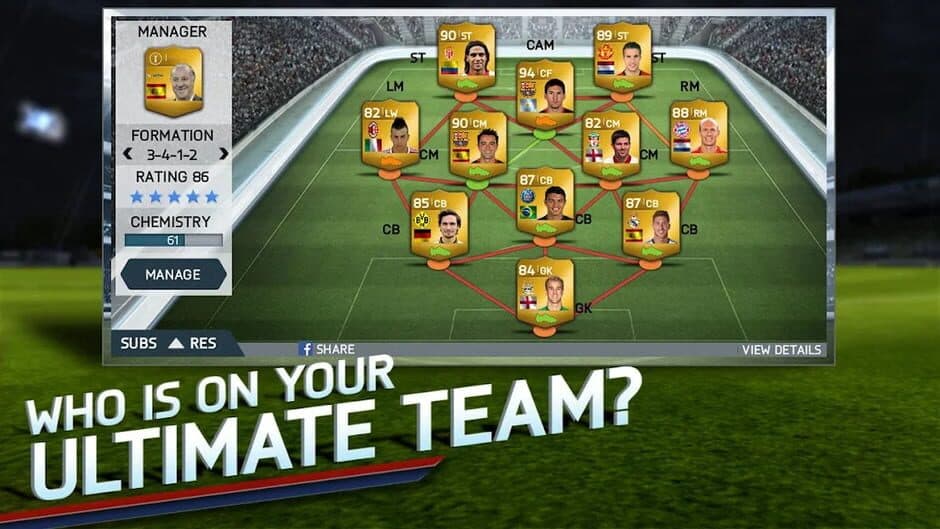Скриншот 2 из FIFA 14 Mobile