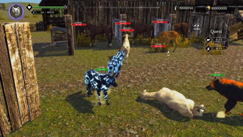 Скриншот 3 из Wolf Sim: Animal Battle Survival RPG