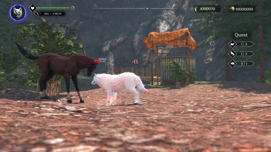 Скриншот 10 из Wolf Sim: Animal Battle Survival RPG