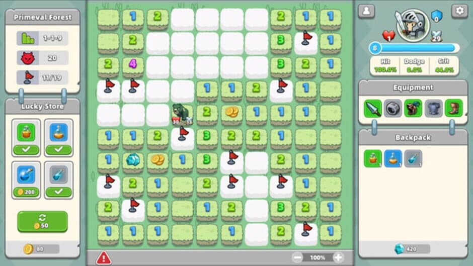 Скриншот 1 из Minesweeper & Dungeon RPG
