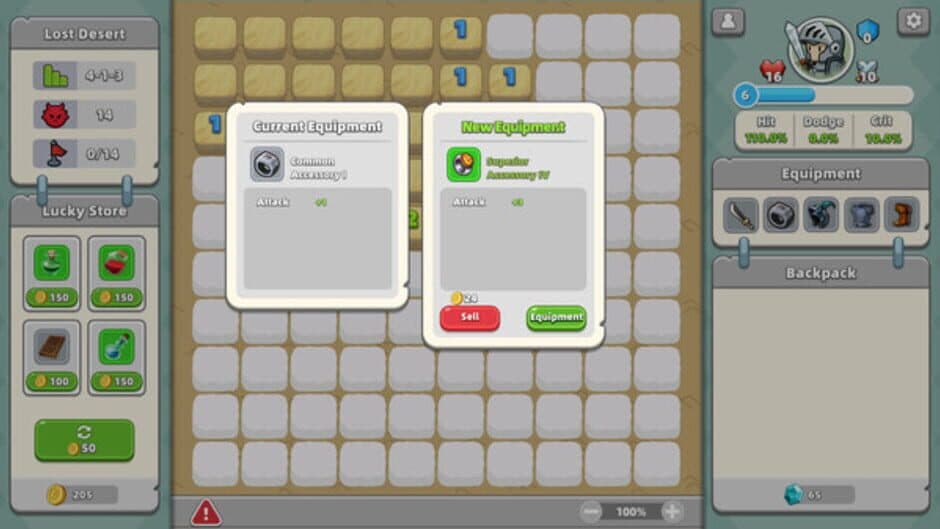 Скриншот 2 из Minesweeper & Dungeon RPG