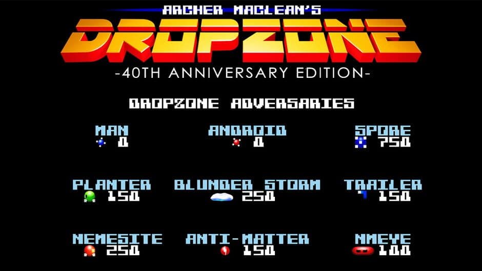 Скриншот 2 из Archer Maclean's DropZone: 40th Anniversary Edition