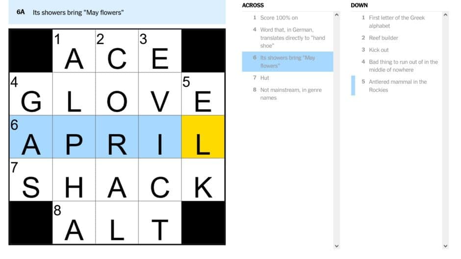 Скриншот 2 из The Mini Crossword