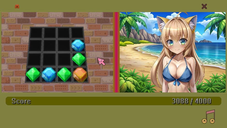 Скриншот 2 из Waifu Simulator: Beach Edition