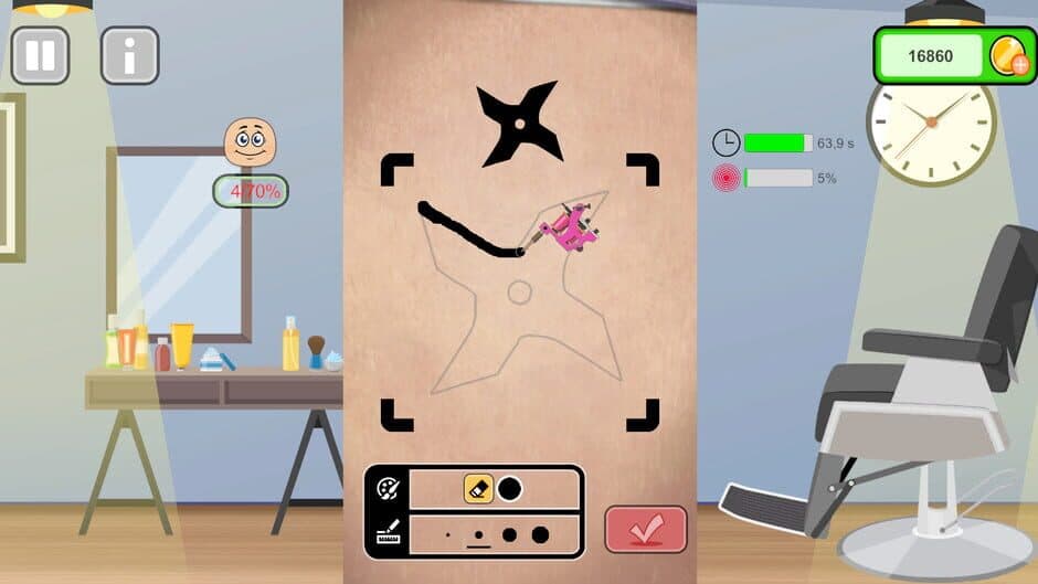 Скриншот 1 из Tattoo Studio Simulator