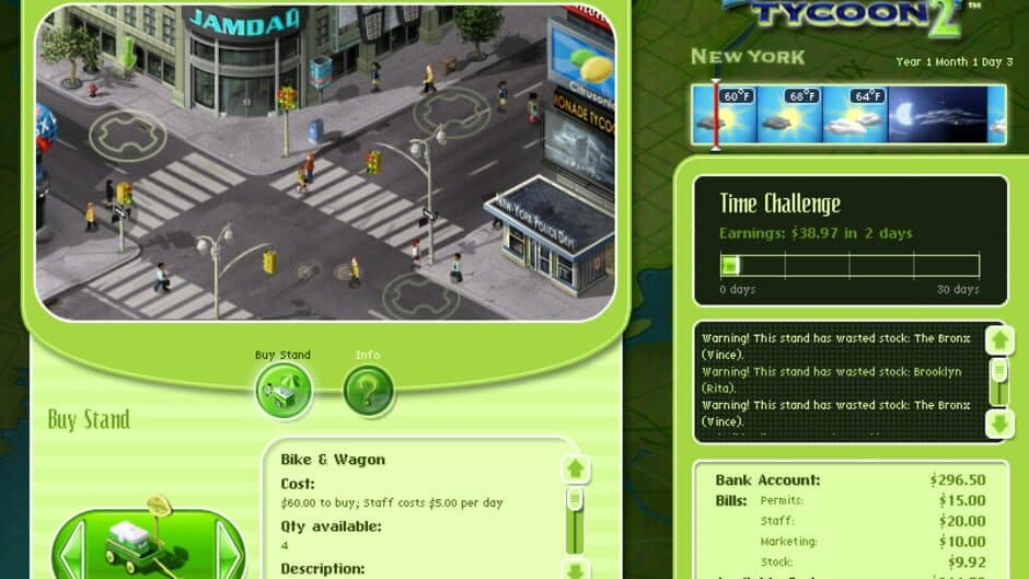 Скриншот 1 из Lemonade Tycoon 2: New York Edition