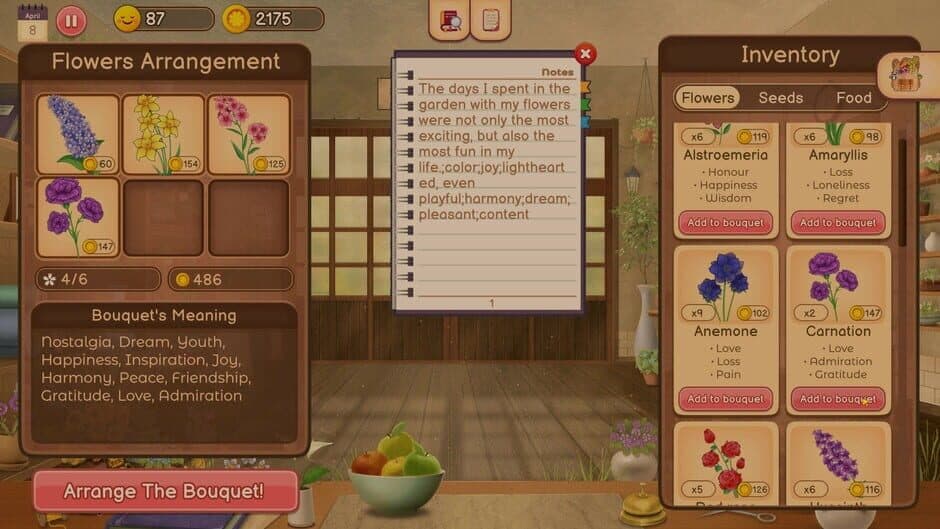 Скриншот 5 из Hanako's flower shop
