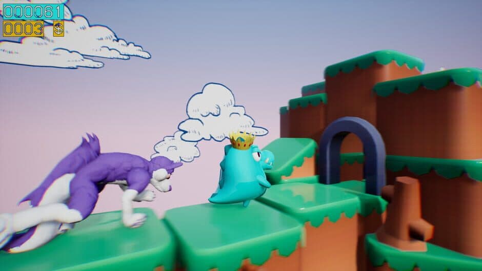 Скриншот 2 из Dino Running from a Furry: Gamesforfarm