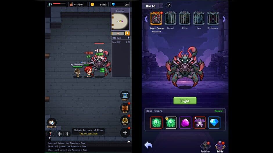 Скриншот 1 из Pixel Dungeon RPG