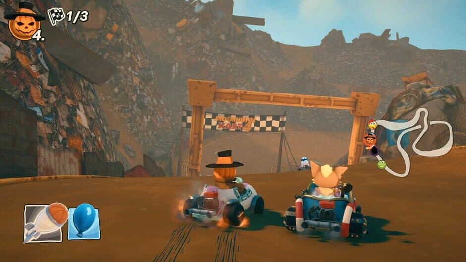 Скриншот 4 из Moorhuhn Kart 4