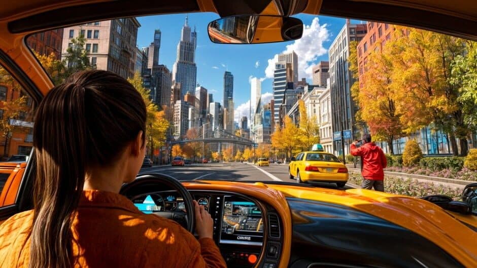 Скриншот 3 из Taxi Driver Simulation 2025