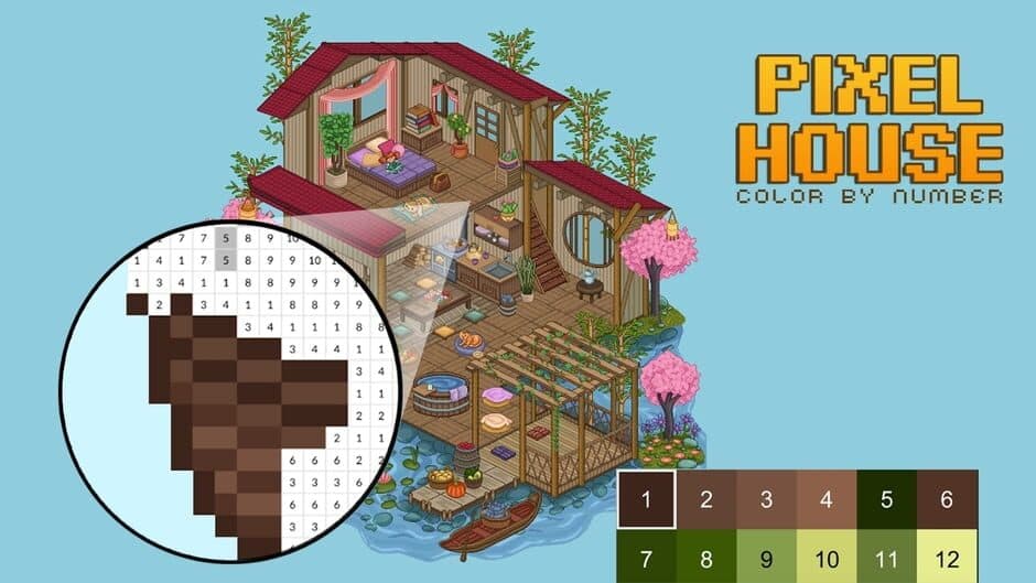 Скриншот 3 из Pixel House: Color by Number