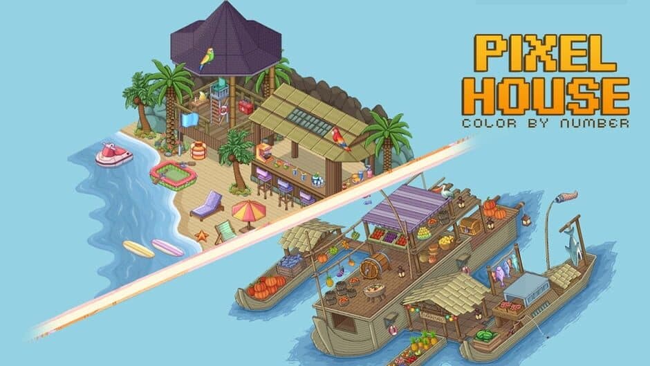Скриншот 1 из Pixel House: Color by Number
