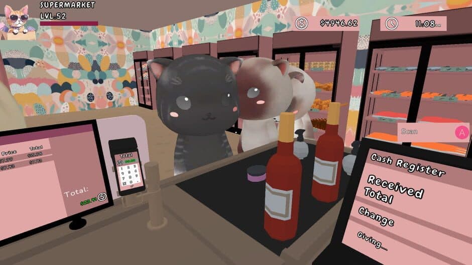 Скриншот 7 из Cat MeowMart: Supermarket Simulator