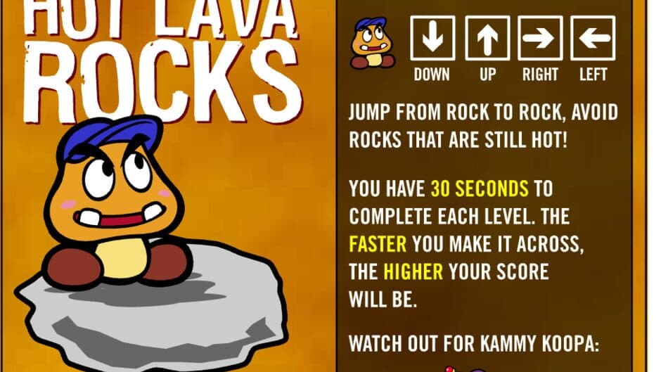Скриншот 1 из Goombario and the Adventure of the Hot Lava Rocks