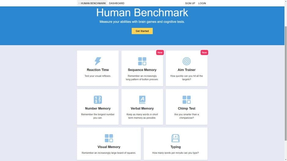 Скриншот 4 из Human Benchmark