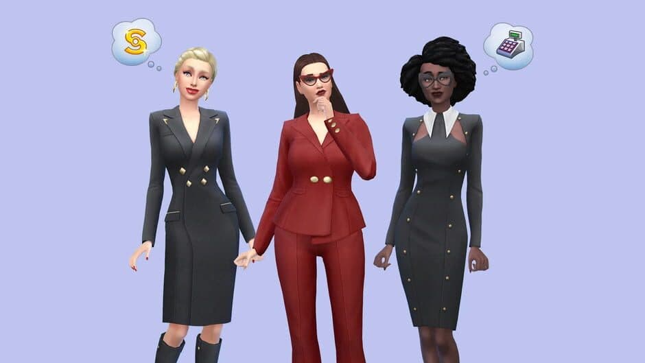Скриншот 2 из The Sims 4: Business Chic Kit