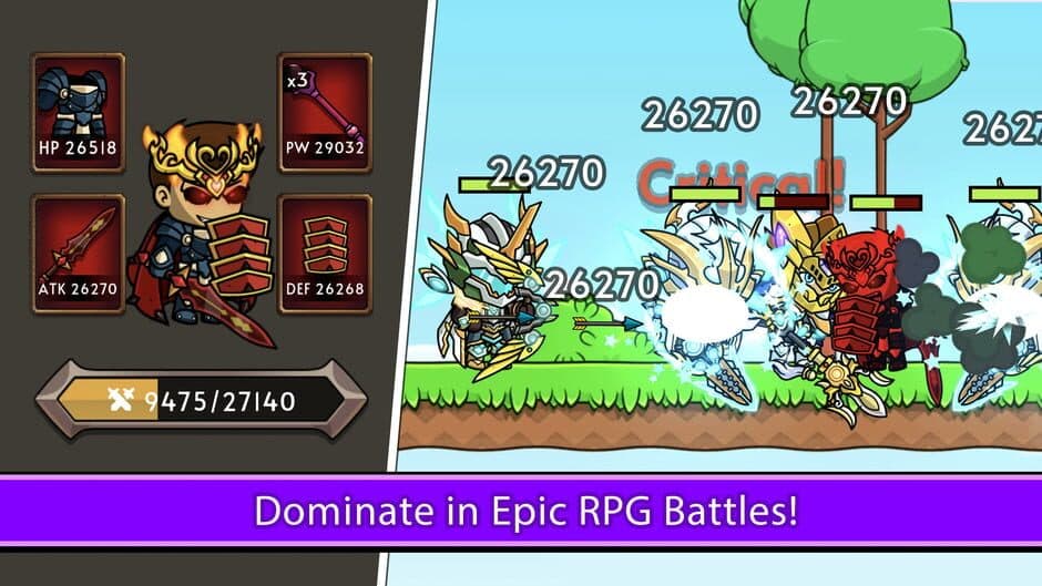 Скриншот 3 из Knight Hero 2 Revenge idle RPG