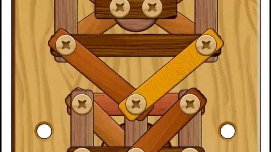 Скриншот 2 из Wood Nuts & Bolts Puzzle