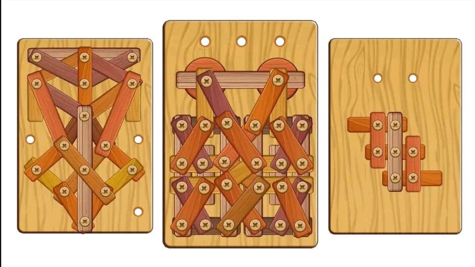 Скриншот 8 из Wood Nuts & Bolts Puzzle