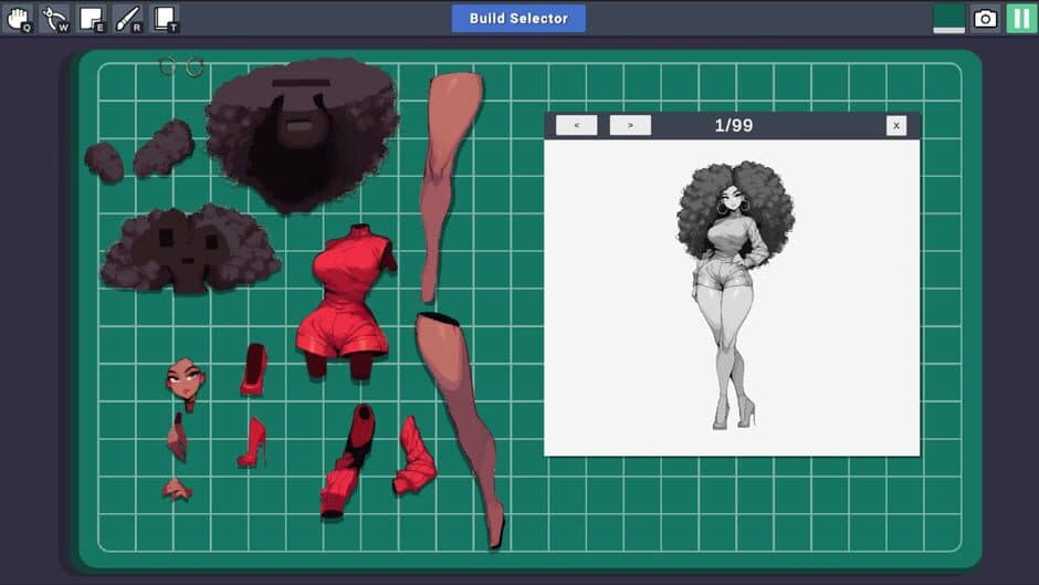 Скриншот 2 из Waifu Builder