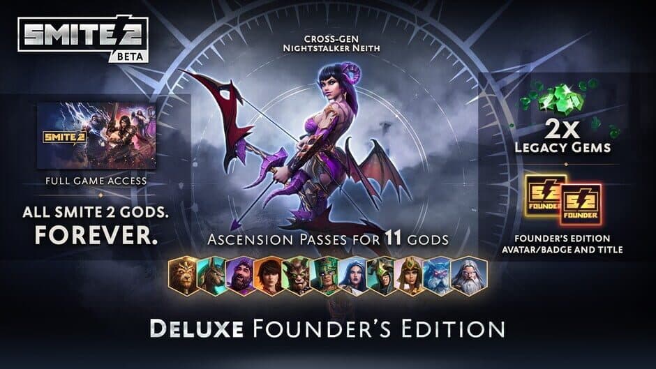 Скриншот 1 из Smite 2: Deluxe Founder's Edition